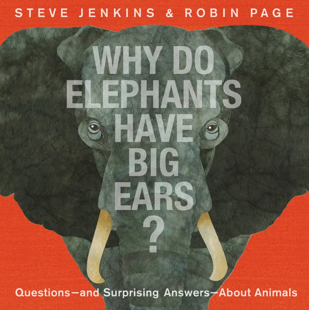 red book cover with large close up of elephant