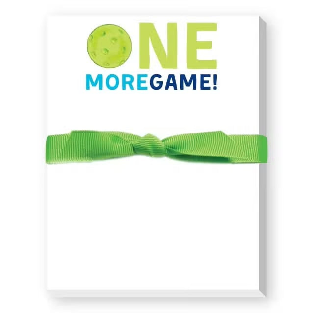 One More Game Pickleball Mini Notepad