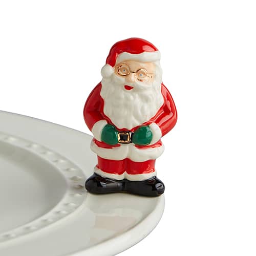 Father Christmas Mini Knob by Nora Fleming