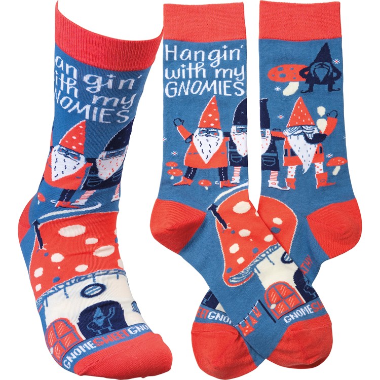 Hangin' With My Gnomies Socks by Primitives By Kathy