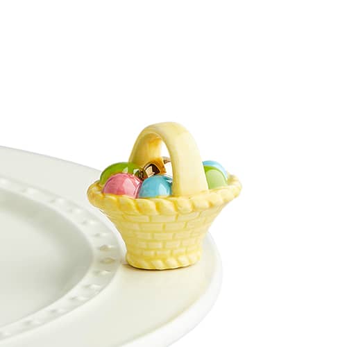 A Tisket, A Tasket Easter Basket Mini Knob by Nora Fleming