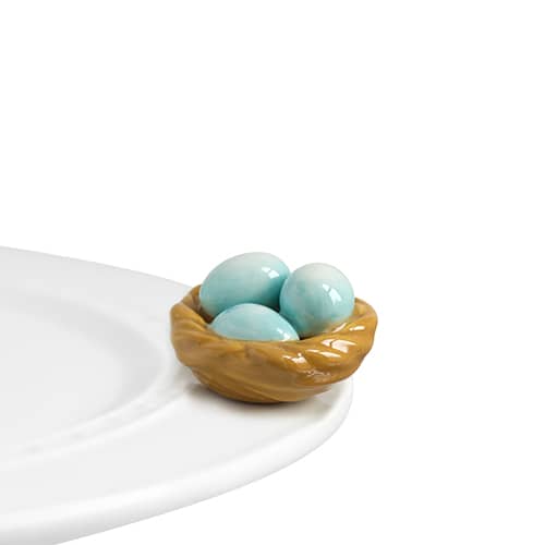Robin's Egg Blue Mini Knob by Nora Fleming