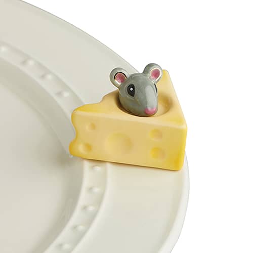 Cheese, Please! Mini Knob by Nora Fleming