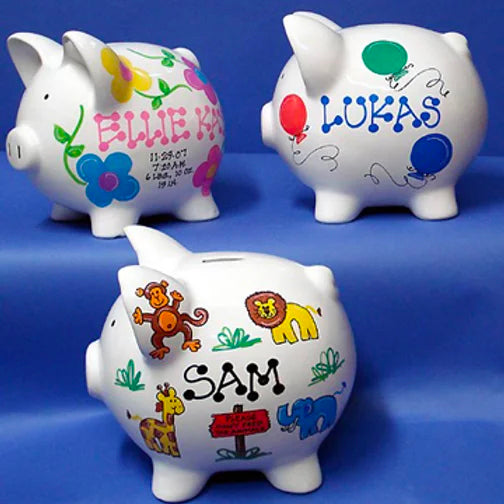 Personalized Piggy Bank by General Store of Minnetonka