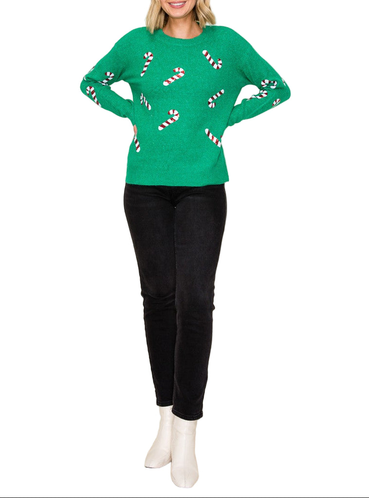 Christmas Candy Cane Sweater