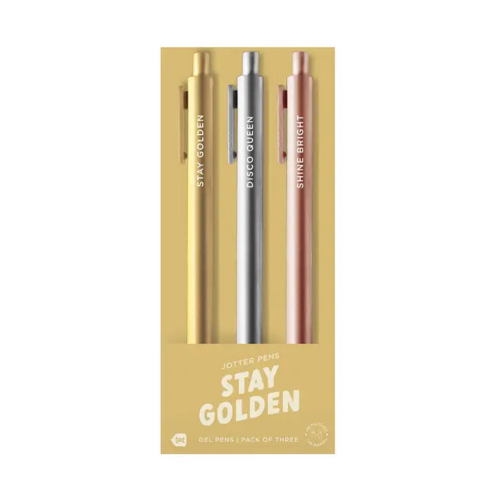 Stay Golden Jotter Pen Set