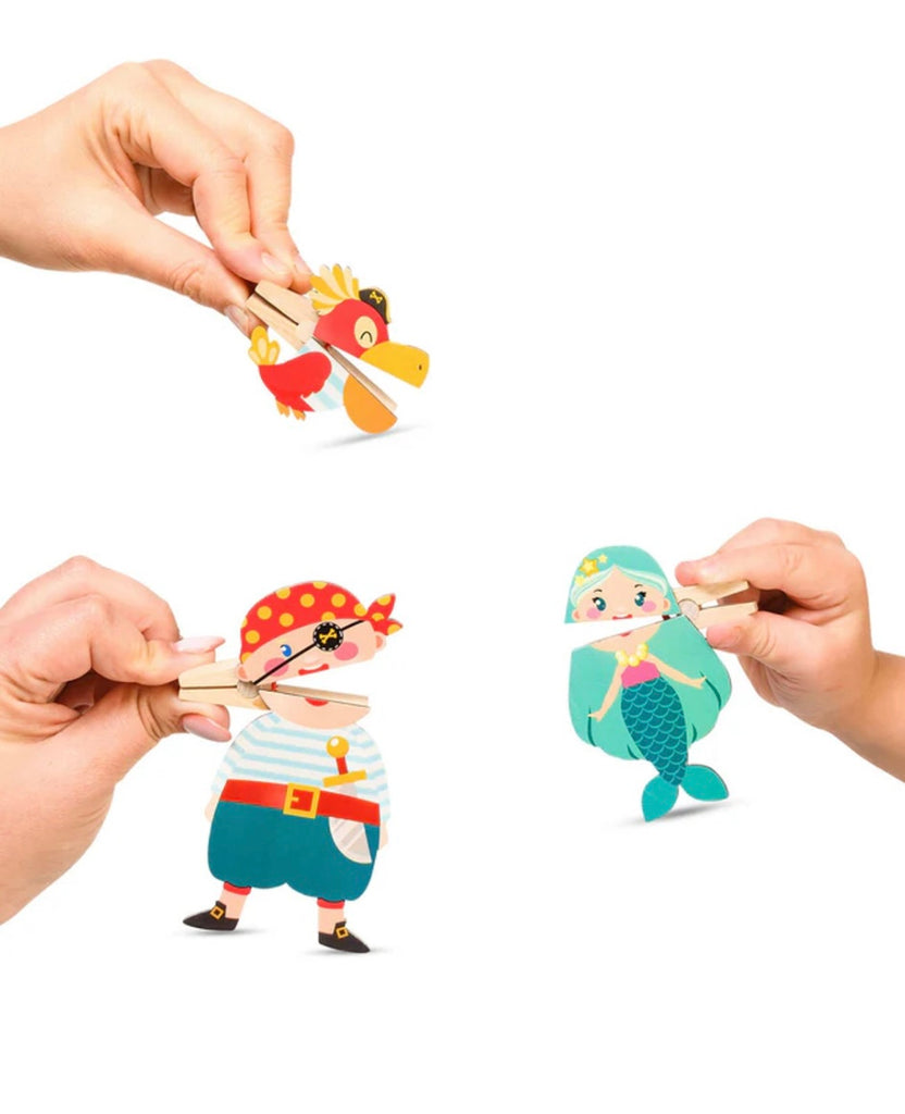 Clothespin Puppets Pirates