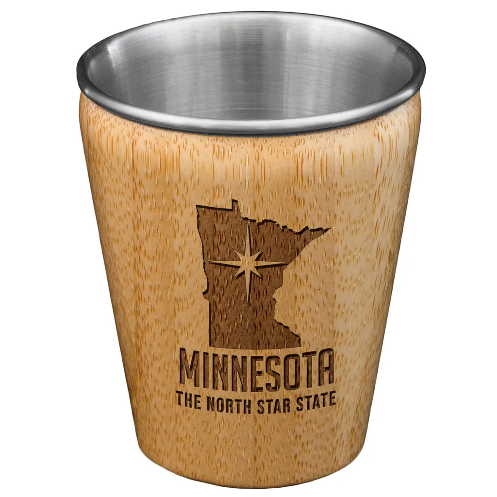 Minnesota Bamboo Shot Glass