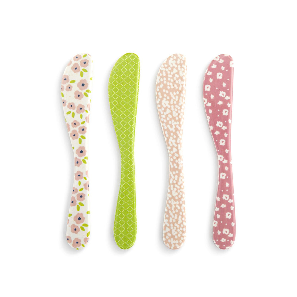 Pink Tones Bamboo Melamine Spreaders Set