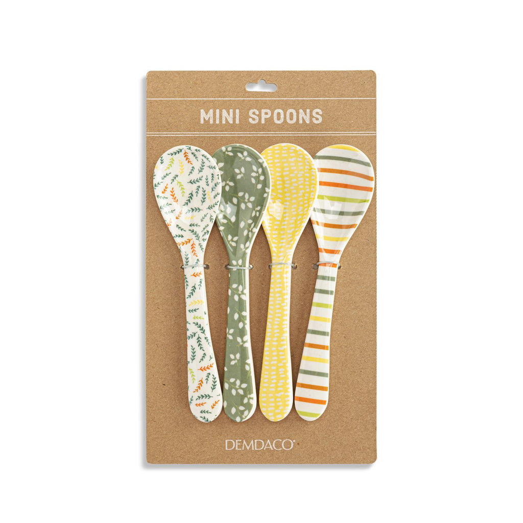 Warm Tones Bamboo Melamine Spoons Set