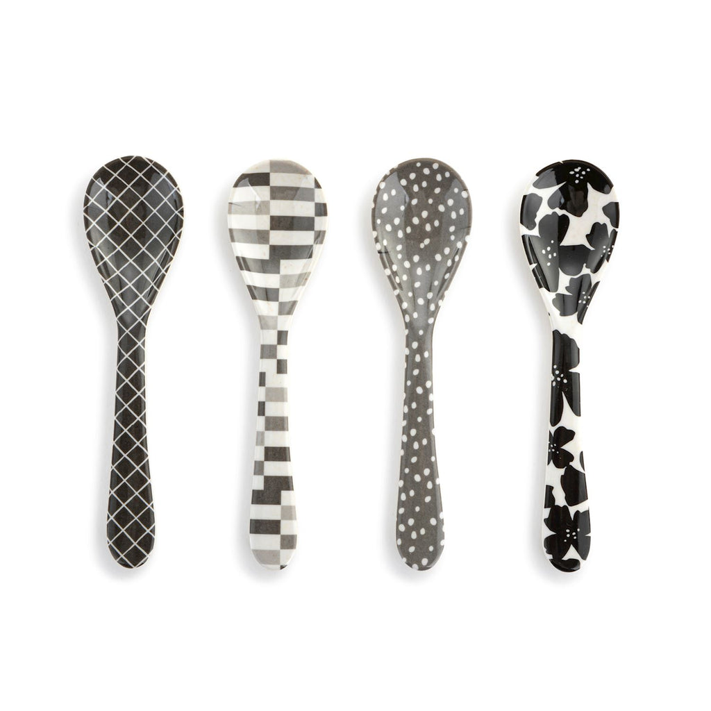 Neutral Tones Bamboo Melamine Spoons Set