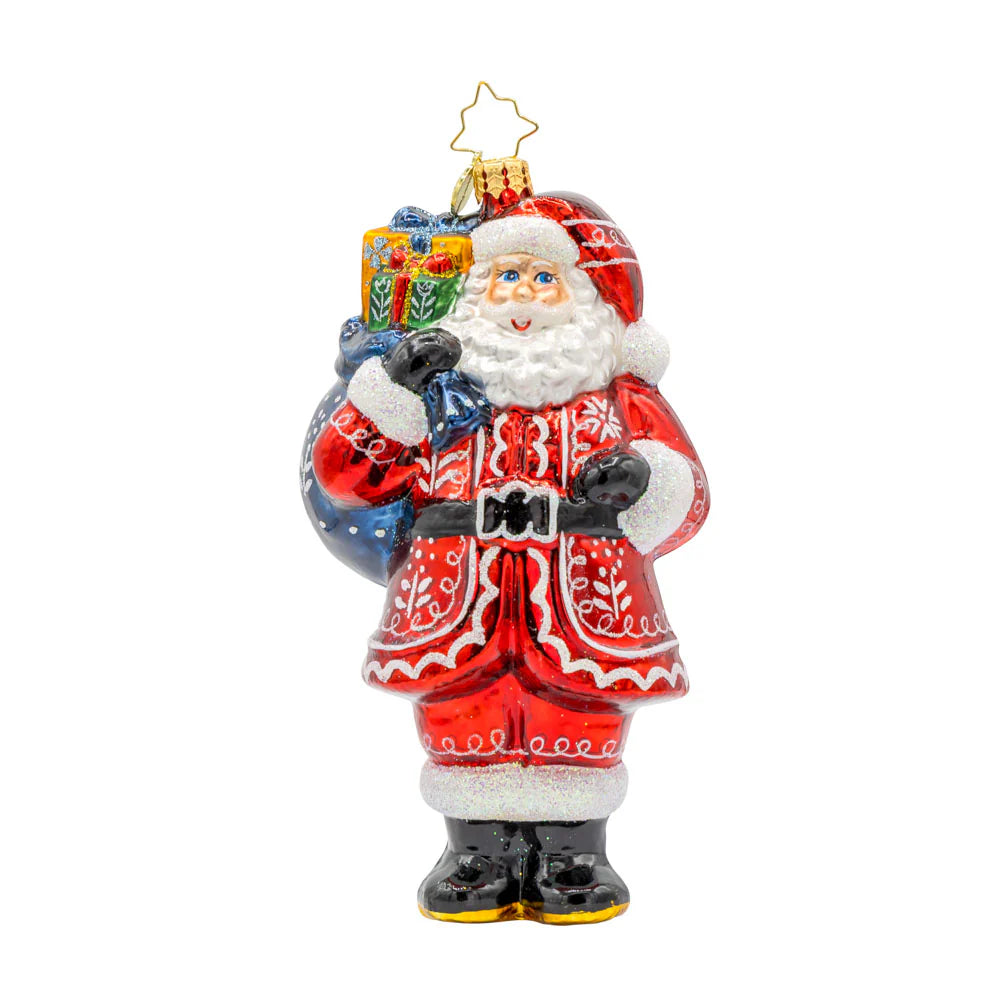 Folklore Father Christmas ornament