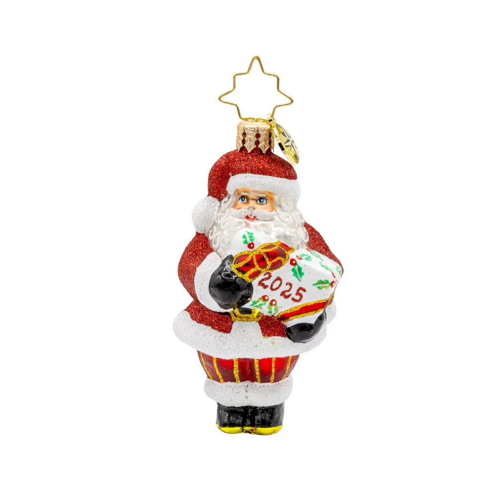 Santa's Special Gift 2025 Gem ornament