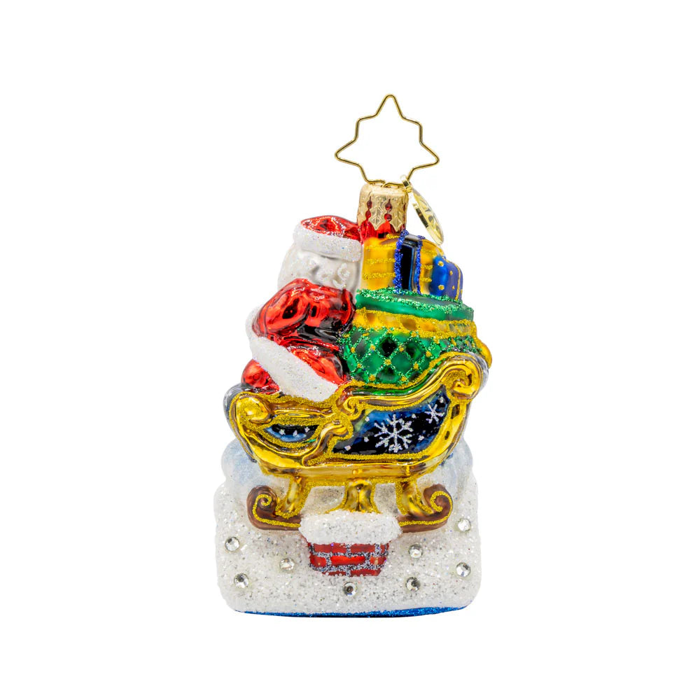 Rooftop Parking Santa 2025 ornament