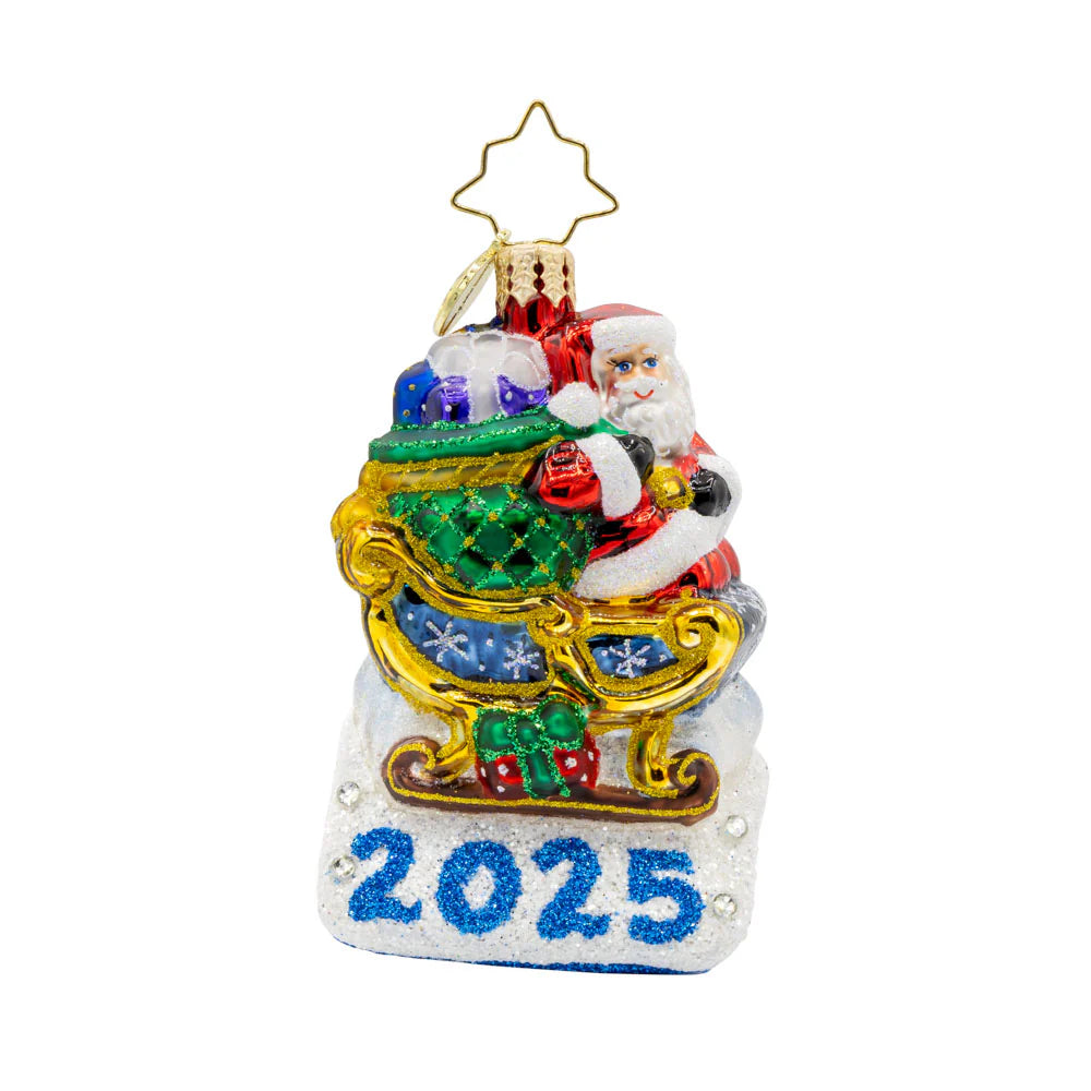 Rooftop Parking Santa 2025 ornament