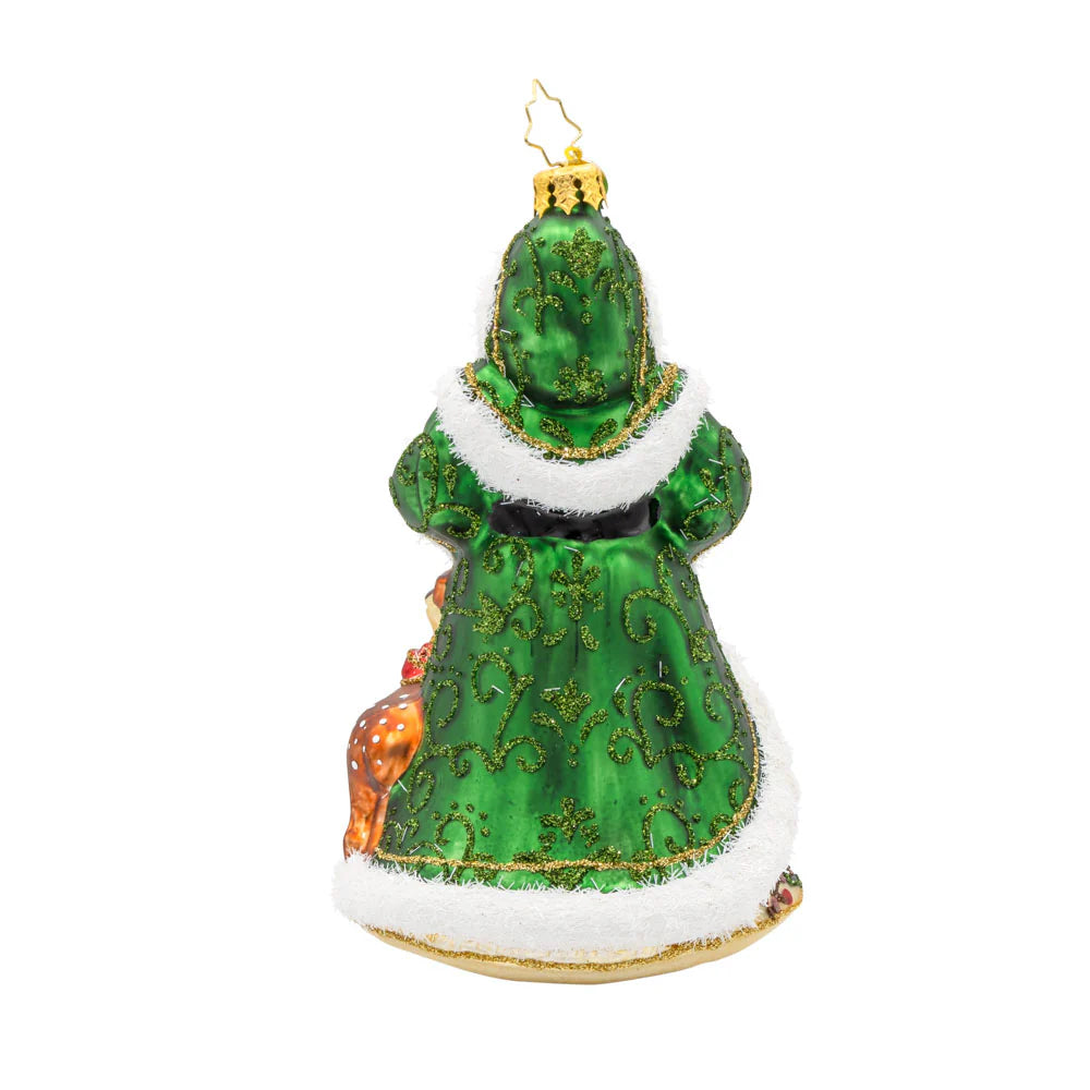 Deerly Beloved Santa ornament