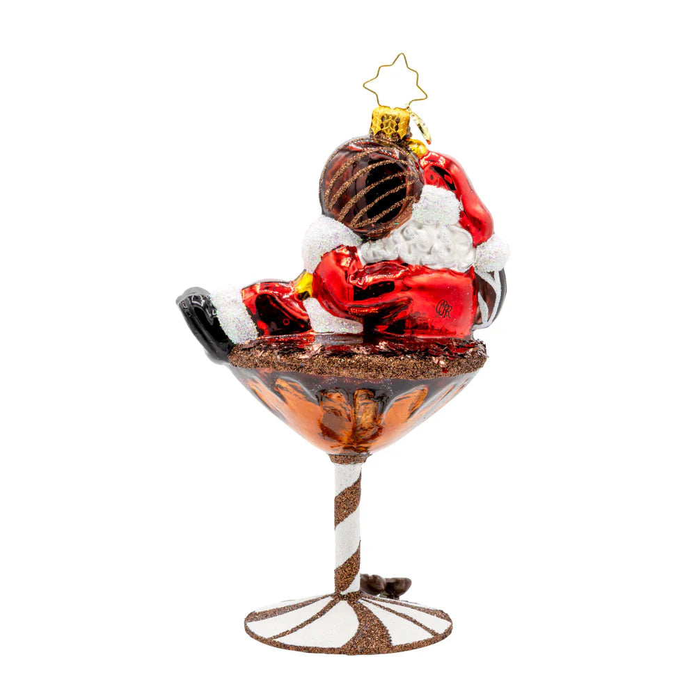 Santa's Merry Martini Brew ornament