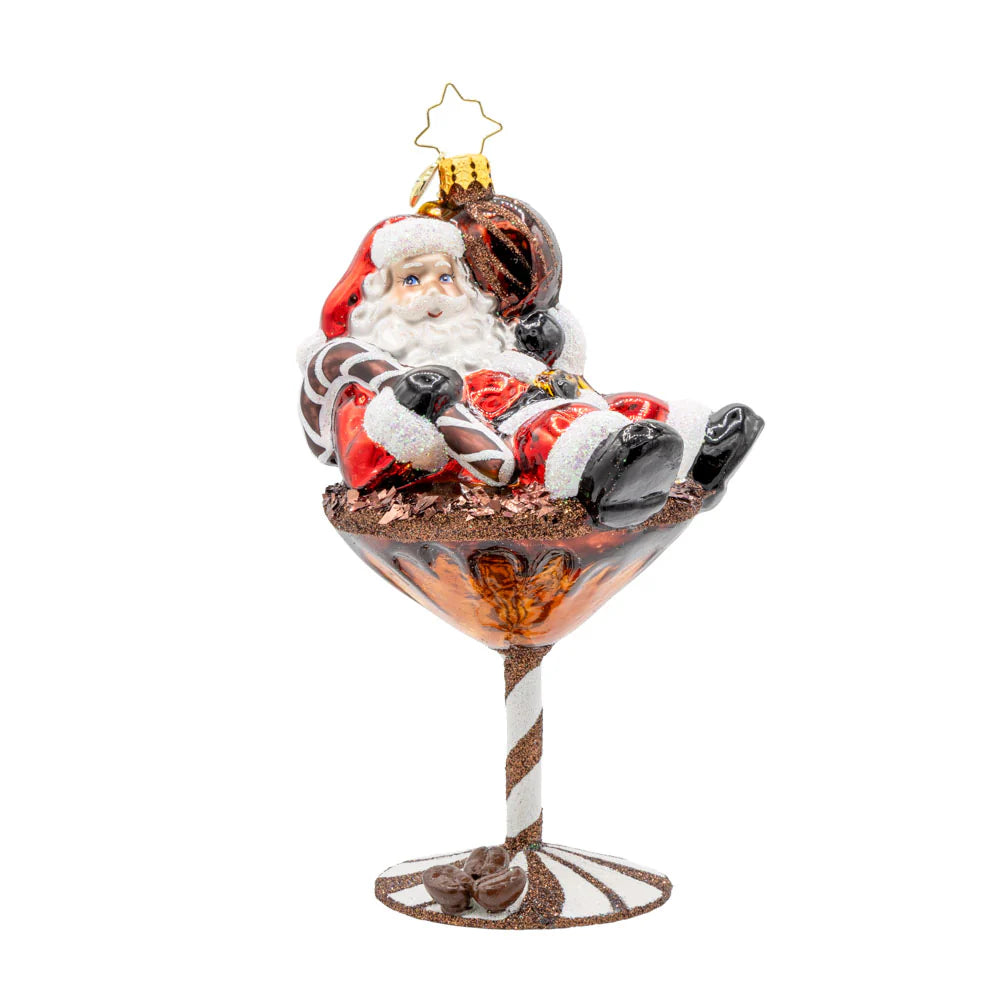Santa's Merry Martini Brew ornament