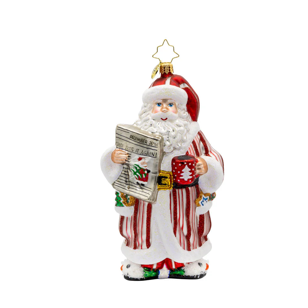 Santa's Daily News ornament