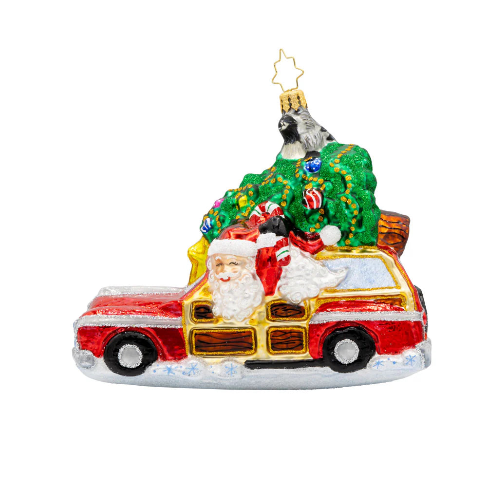 Santa's Woodland Adventure ornament