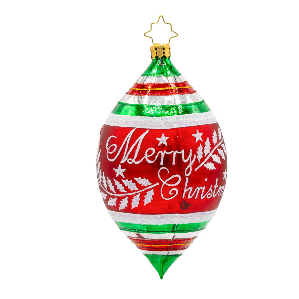 Holly Jolly Christmas ornament