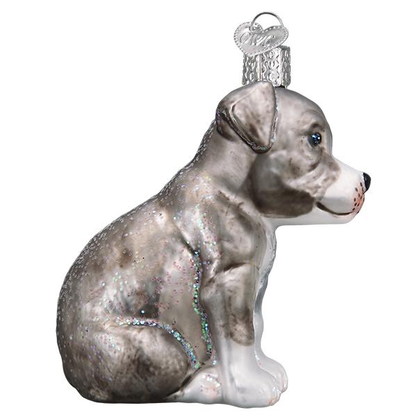 Pitbull Pup Ornament  Old World Christmas   