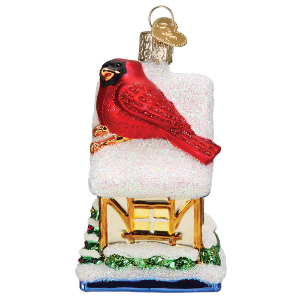 Cardinal Birdhouse Ornament  Old World Christmas   