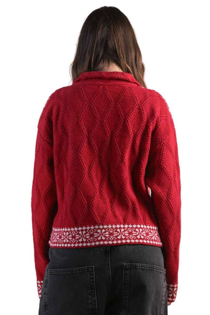 Nordic Zip-Up Cardigan