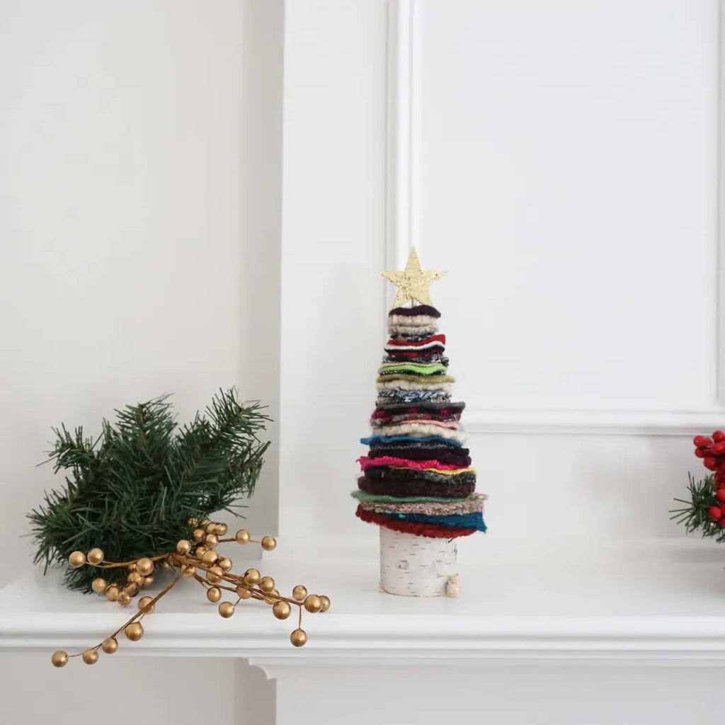 Felted Wool Christmas Trees