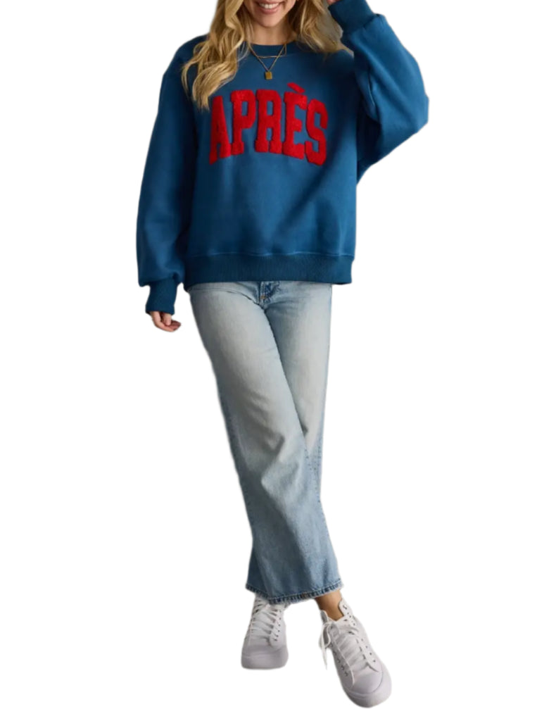 Apres Blue & Red Sweatshirt