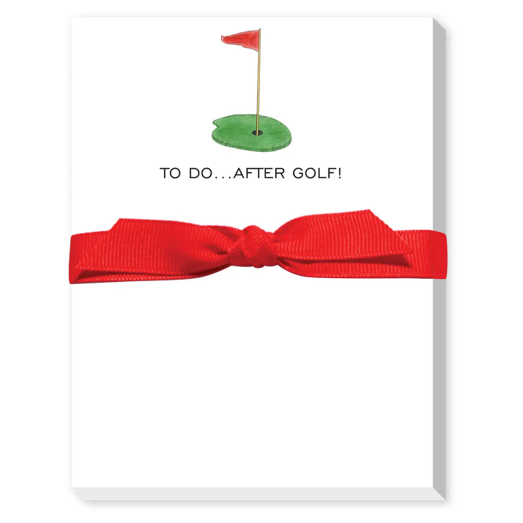 To Do After Golf Mini Notepad- Golf Flag