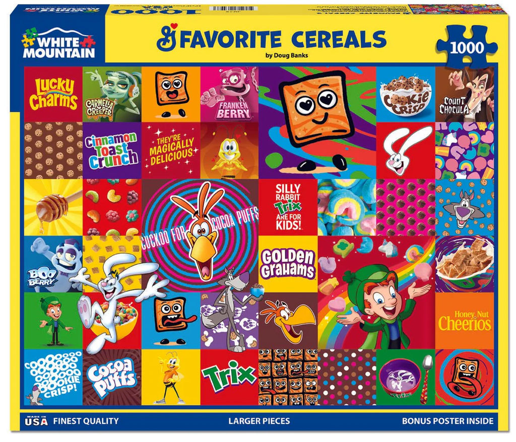 Favorite Cereals 1000 Piece Puzzle
