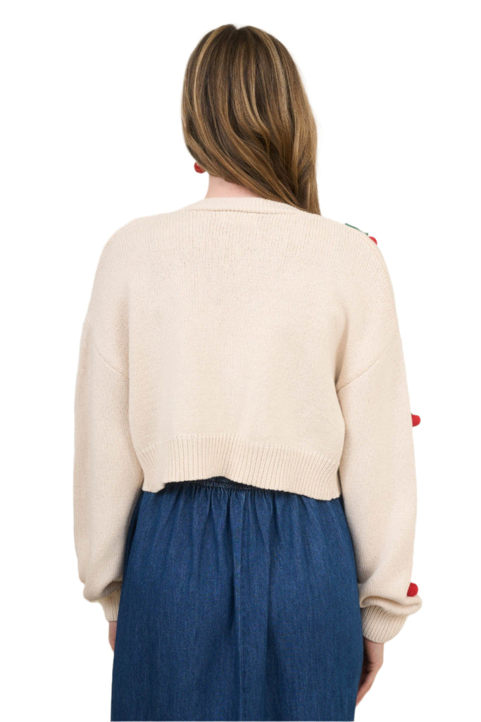 Crochet Cherry Cardigan