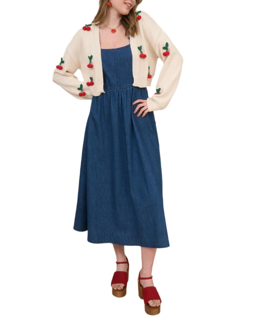 Crochet Cherry Cardigan