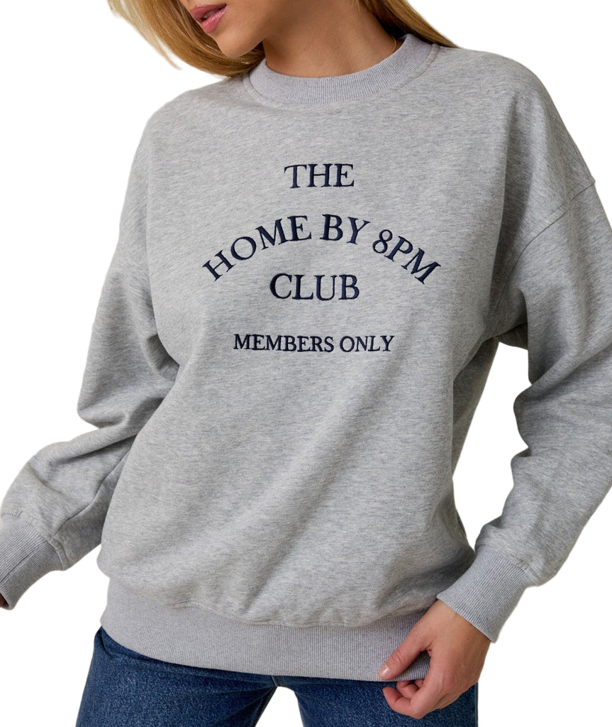 Home By 8pm Club Sweatshirt