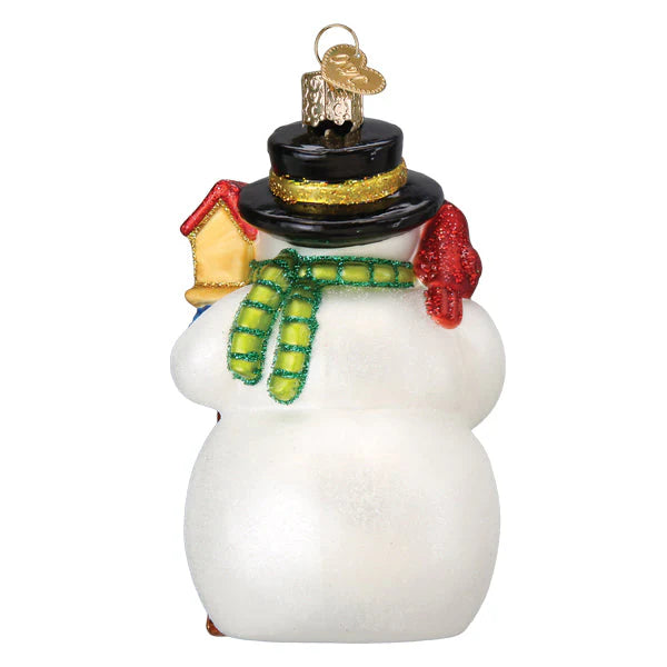 Snowman with Cardinal Ornament  Old World Christmas   