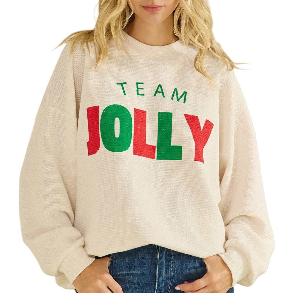 "Team Jolly" Knit Top