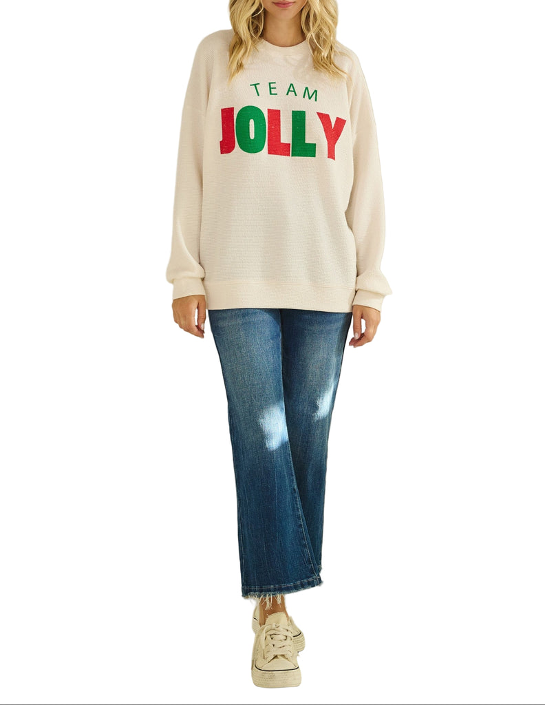 "Team Jolly" Knit Top