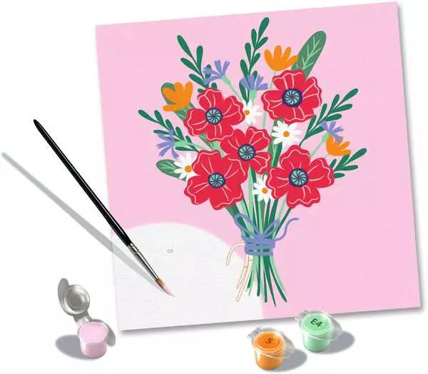 CreArt Poppy Bouquet Paint By Number