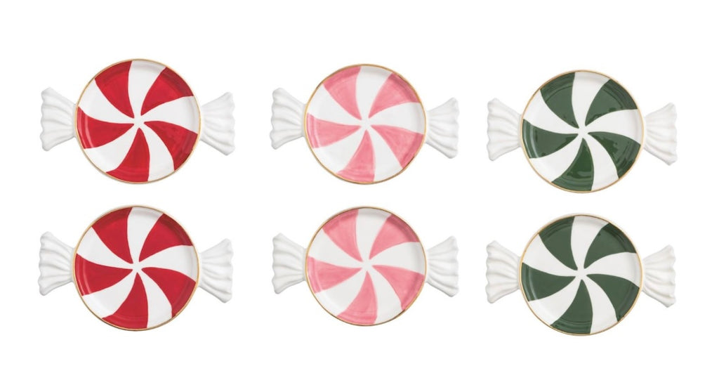 Candy Shaped Tidbit Plate Set