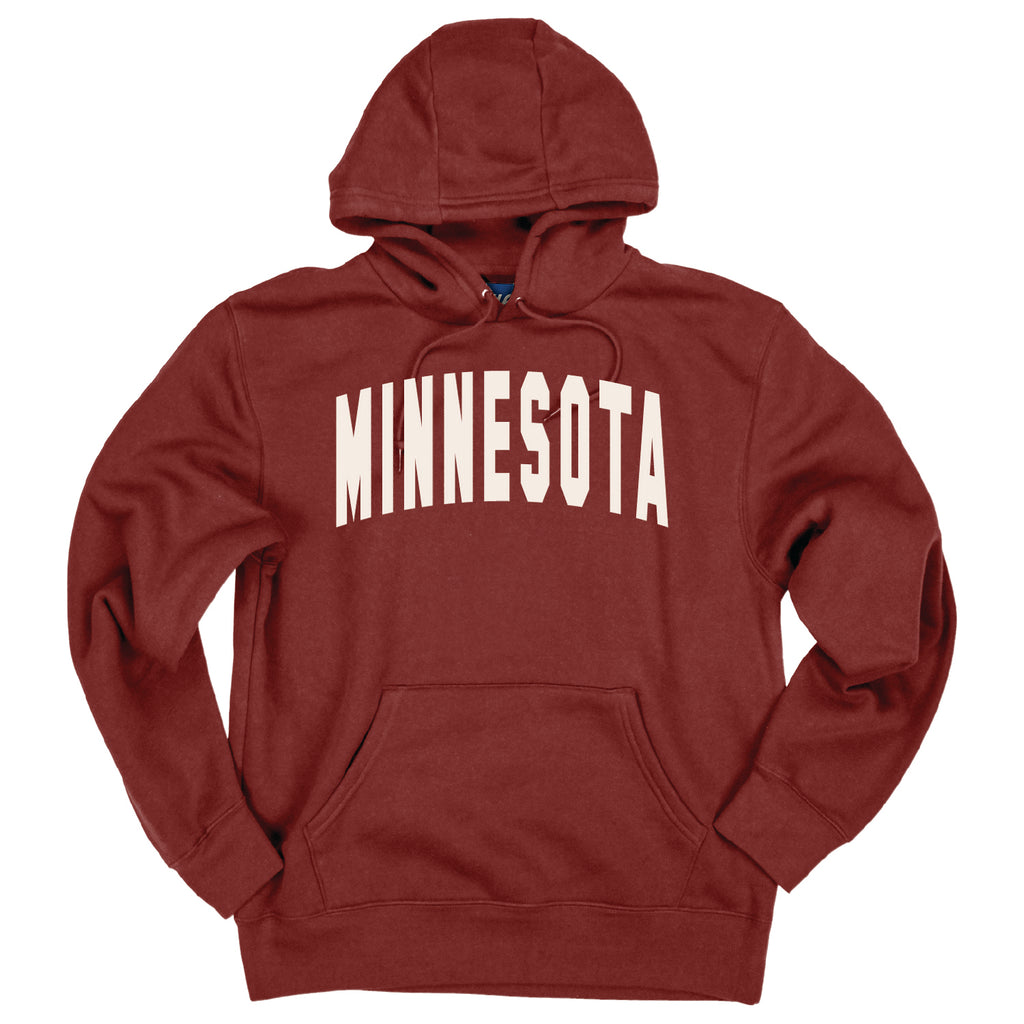 Brick Red Minnesota Hoodie
