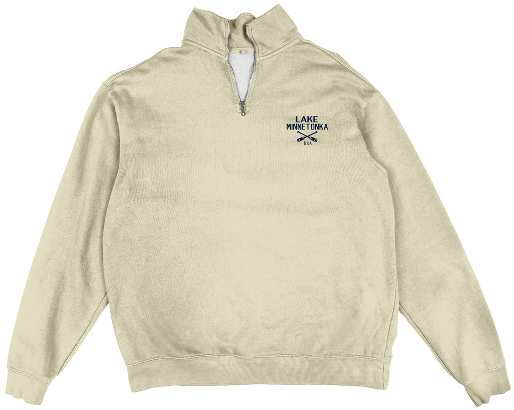 Lake Minnetonka ivory 1/4 Zip sweatshirt