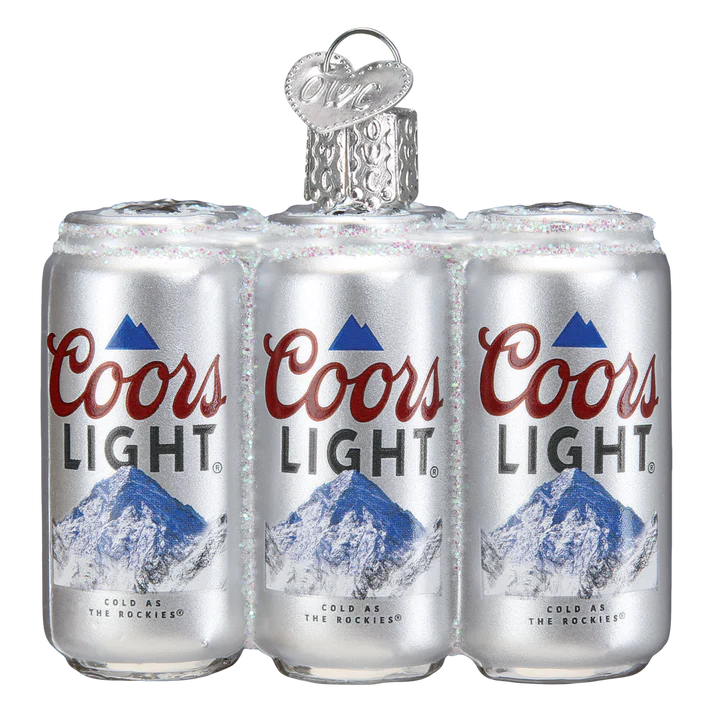 Coors Light Six Pack Ornament  Old World Christmas   