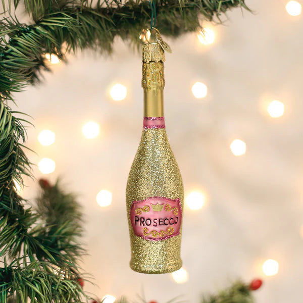 Prosecco Bottle Ornament  Old World Christmas   