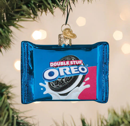 Oreo Double Stuf Cookie Glass Ornament