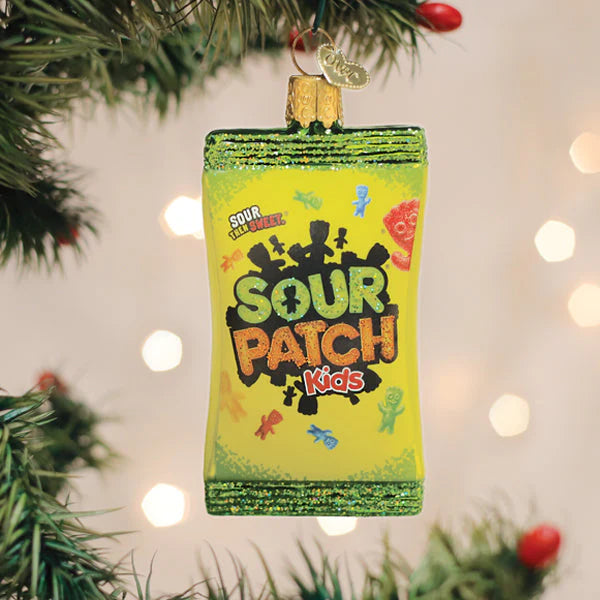 Sour Patch Kids Glass Ornament