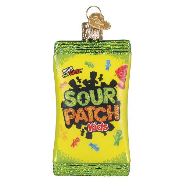 Sour Patch Kids Glass Ornament
