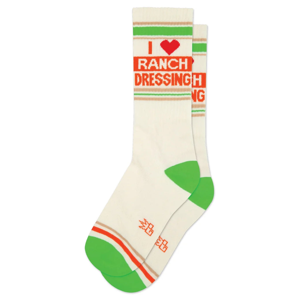 I Love Ranch Dressing Gym Crew Socks