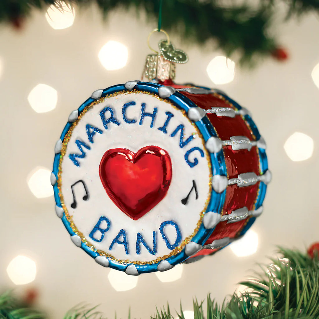 Marching Band Glass Ornament  Old World Christmas   