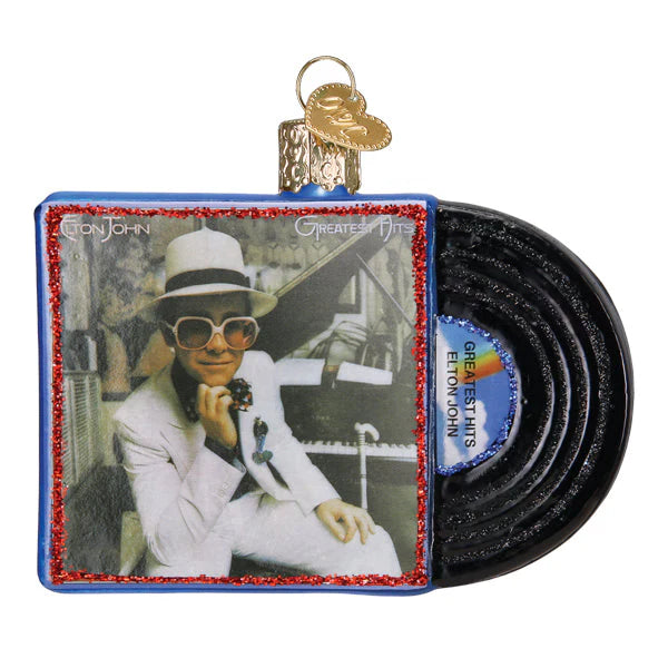 Elton John Greatest Hits Album Ornament  Old World Christmas   